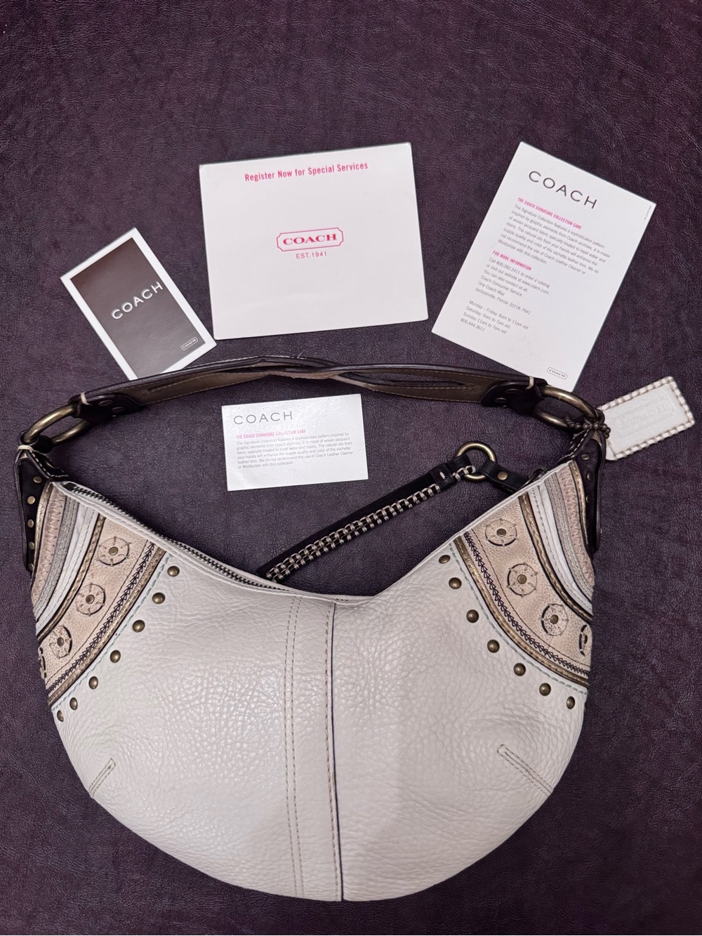Coach Vintage Soho Shoulder Bag with Embellishments - Picture 2 of 12